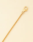 Cartier 18K Yellow Gold Love Hoop On Chain Bracelet 17