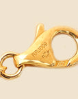 Cartier 18K Yellow Gold Love Hoop On Chain Bracelet 17