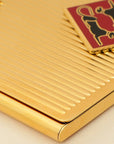 Cartier Diabolo De Lacquered Golden-Finish Metal Card Holder