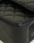 Chanel Black CC Classic 11.12 Double Flap Medium Bag