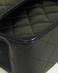 Chanel Black CC Classic 11.12 Double Flap Medium Bag