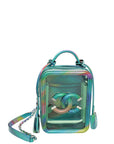 Chanel Multicolor CC Filigree Vertical PVC Vanity Case