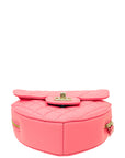 Chanel Pink CC In Love Heart Bag