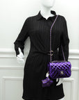 Chanel Purple Hollywood Boulevard Mini Flap Bag With Star Coin Purse