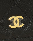 Chanel Black CC Classic Wallet On Chain