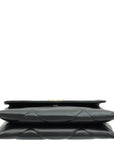 Chanel Black CC 19 Quilted Chain Wristlet Clutch