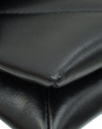 Chanel Black CC 19 Quilted Chain Wristlet Clutch
