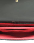 Chanel Black CC 19 Quilted Chain Wristlet Clutch