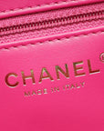 Chanel Dark Fuchsia Denim Mini Kelly Bag