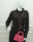 Chanel Dark Fuchsia Denim Mini Kelly Bag