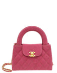 Chanel Dark Fuchsia Denim Mini Kelly Bag
