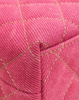 Chanel Dark Fuchsia Denim Mini Kelly Bag