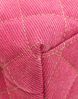Chanel Dark Fuchsia Denim Mini Kelly Bag
