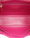 Chanel Dark Fuchsia Denim Mini Kelly Bag
