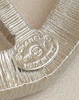 Chanel Silver Swarovski Baguette Crystal CC Shield Brooch