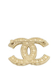 Chanel Gold CC Pearl Brooch
