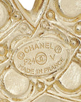 Chanel Gold CC Pearl Brooch