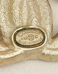 Chanel Gold CC Crystal Earrings