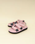 Chanel Bicolor CC Suede Velcro Flat Sandals 38