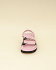 Chanel Bicolor CC Suede Velcro Flat Sandals 38