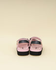 Chanel Bicolor CC Suede Velcro Flat Sandals 38