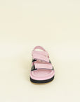 Chanel Bicolor CC Suede Velcro Flat Sandals 38