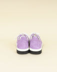 Chanel Purple CC Suede CC Lace Up Sneaker 38