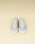 Chanel Multicolor CC Printed Fabric Quilted Low Top Sneakers 39