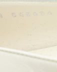 Chanel White CC Camellia Flower Flat Ballerina 39