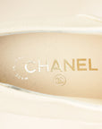 Chanel Bicolor Lace-Up Platform Pumps 39