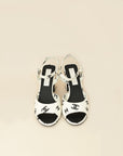 Chanel Bicolor CC Print Coco Beach Sandal 37