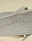 Chanel Bicolor CC Cap Toe Slingback Pump 38.5