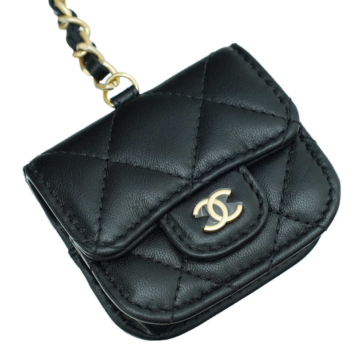 Chanel Black Pearl Crown CC Wristlet Multi Pouches – The Luxe Society