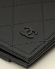 Chanel Black Quilted CC Card Holder