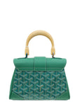 Goyard Green Goyardine Saigon Souple Mini Bag
