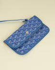 Goyard Blue Goyardine Saint Louis PM Bag