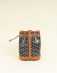 Goyard Brown Goyardine Petit Flot Bucket Bag