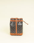 Goyard Brown Goyardine Petit Flot Bucket Bag