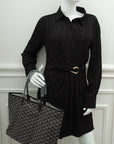 Goyard Black Goyardine Saint Louis PM Bag
