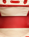 Goyard Red Goyardine Cabas Saigon MM Bag