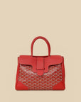 Goyard Red Goyardine Cabas Saigon MM Bag