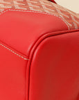 Goyard Red Goyardine Cabas Saigon MM Bag