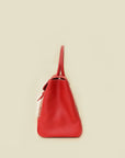 Goyard Red Goyardine Cabas Saigon MM Bag