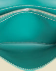 Goyard Green Goyardine Continental Wallet W/ Strap