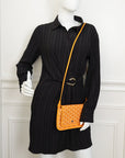 Goyard Yellow Goyardine Plumet Wallet Clutch Bag