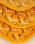 Goyard Yellow Goyardine Plumet Wallet Clutch Bag