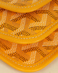 Goyard Yellow Goyardine Plumet Wallet Clutch Bag