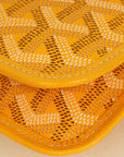 Goyard Yellow Goyardine Plumet Wallet Clutch Bag