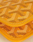 Goyard Yellow Goyardine Plumet Wallet Clutch Bag