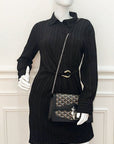 Goyard Black Goyardine Duchesse Marie Caroline Bag